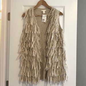 H&M fringe vest